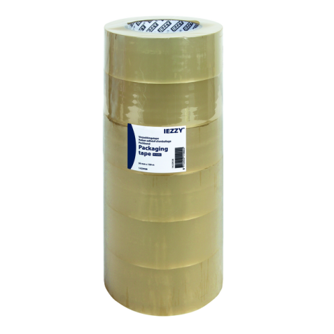 Verpakkingstape IEZZY PP 50mmx150m (Jumbo) transparant 6 rollen