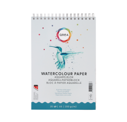 Bloc aquarelle Qrea A5 20 feuilles 200g spirale