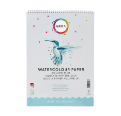 Bloc aquarelle Qrea A3 20 feuilles 200g spirale