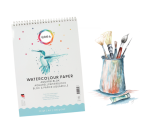 Aquarelblok Qrea A4 20 vel 200gr spiraal