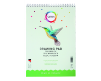 Bloc à dessin Qrea A3 24 feuilles 160g spirale