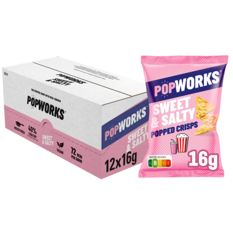 Chips Popworks Sweet Salty 16gr