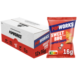 Chips Popworks Sweet BBQ 16g