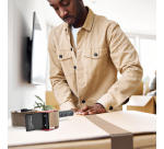 Dérouleur ruban d'emballage Rapesco Germ-Savvy 960 Antibactérien noir avec ruban brun