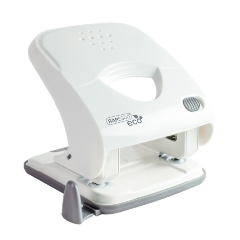 Perforator Rapesco Germ-Savvy Less Effort Eco X5-40ps antibacterieel 2-gaats wit