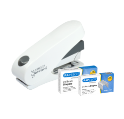 Agrafeuse Rapesco Germ-Savvy Less Effort ECO Luna Antibactérien blanc