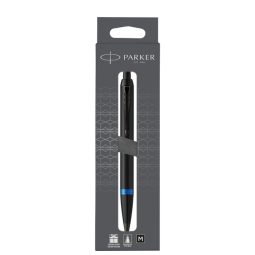 Stylo bille Parker IM Black Blue Vibrant Ring Medium blister