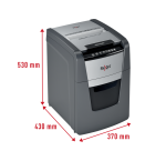 Destructeur Rexel Optimum Auto+ 90X particules 4x28mm