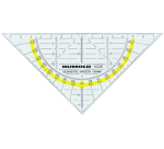Geodriehoek Rumold 1026 160mm transparant