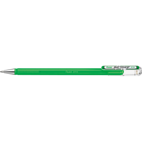 Roller gel Pentel Mattehop K110 Medium vert