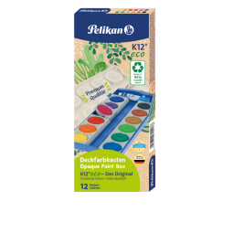 Boîte de peinture 735/K eco 12 couleurs + tube blanc