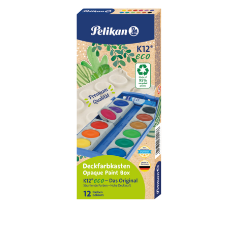 Boîte de peinture 735/K eco 12 couleurs + tube blanc