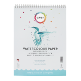 Bloc aquarelle Qrea 24x32cm 20 feuilles 200g spirale