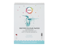 Bloc aquarelle Qrea 24x32cm 20 feuilles 200g spirale