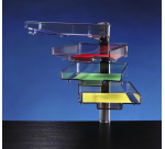 Colonne pivotante avec 4 bacs courrier