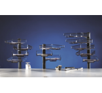 Colonne pivotante avec 4 bacs courrier