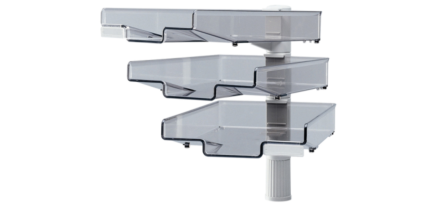 Briefkörbe Hanza 3 x drehbar Säulenkörbe