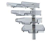 En_support corbeille 4 corbeilles