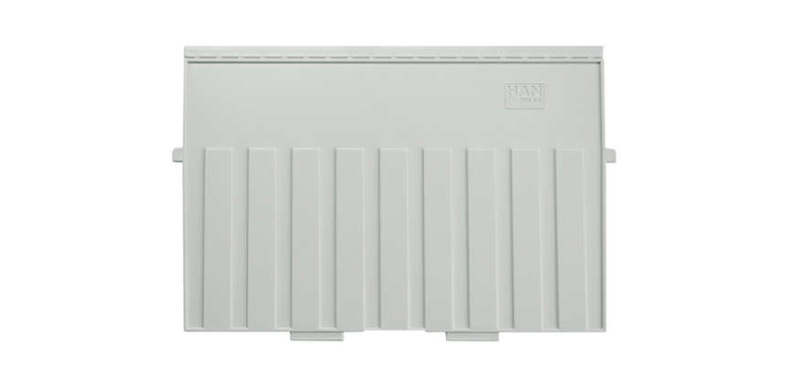 Scheidingsplaat kaartenbak Han A4 dwars lichtgrijs