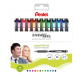 Roller gel Pentel Energel BL77 Medium assorti étui 12 pièces