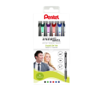 Pentel BL77 EnerGel Medium Gel Roller Assorted 6 Pieces