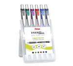 Pentel BL77 EnerGel Medium Gel Roller Assorted 6 Pieces
