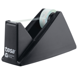 Plakbandhouder Tesa eco&crystal 59045 zwart met 1 rol tape 19mmx10m