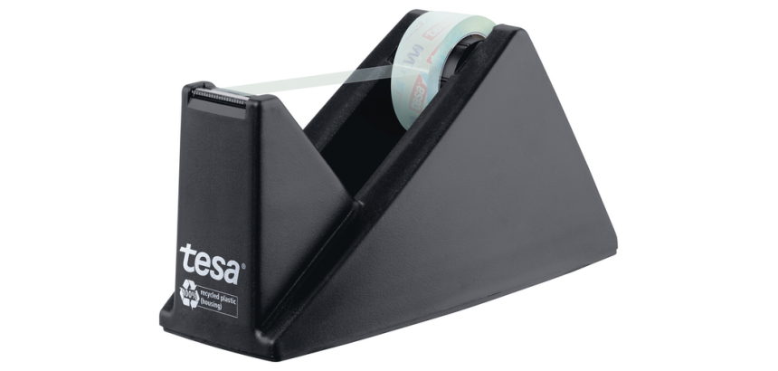 Tesa eco & crystal tape dispenser 59045 black 1 roll 19mmx10m