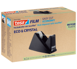 Tesa eco & crystal tape dispenser 59045 black 1 roll 19mmx10m