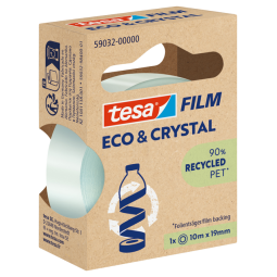 Plakband Tesa eco&crystal 59032 19mmx10m transparant blister