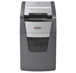 Rexel optimum autofeed+ 130x paper shredder cross shredding 55 db 22 cm black, silver