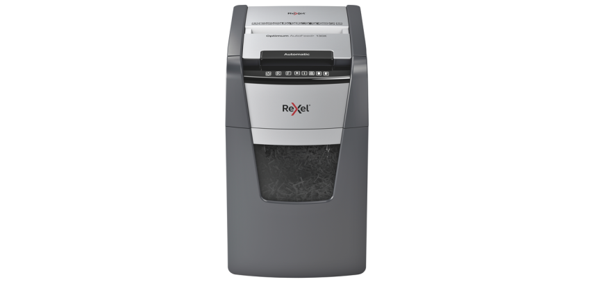 Rexel Optimum Auto+ 130X Aktenvernichter - Kreuzschnitt