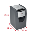 Destructeur Rexel Optimum Auto+ 130X particules 4x28mm