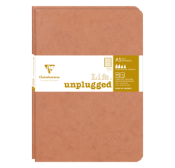 Age bag duo stapled notebook, 14.8x21cm 96p tobacco - havana||