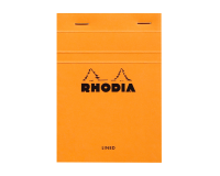 Schrijfblok Rhodia A6 lijn 80 vel 80gr oranje