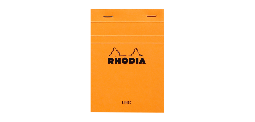 Rhodia A6 lined pad 80 sheets 80g orange