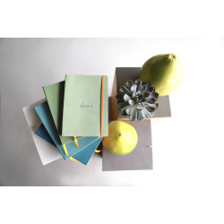 Notitieboek Rhodia A5 lijn 80 vel 90gr celadon