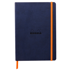 Rhodiarama a5 softcover notebook lined - night blue