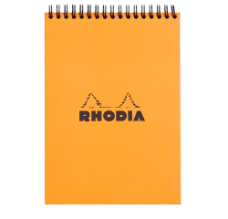 Spiraalblok Rhodia A5 lijn 160 pagina's 80gr oranje