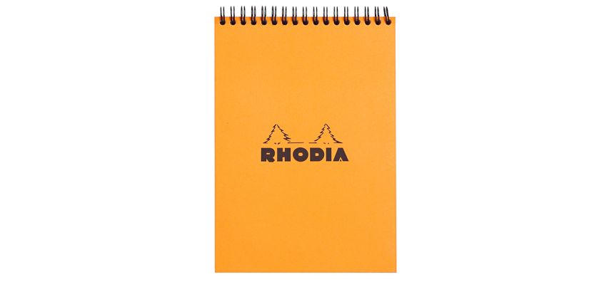 Spiraalblok Rhodia A5 lijn 160 pagina's 80gr oranje