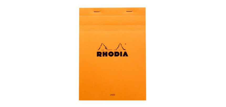 Rhodia A5 Lined Pad + Margin 80 Sheets 80g Orange