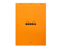 Bloc Rhodia A4 ligné + marge 80 feuilles 80g orange