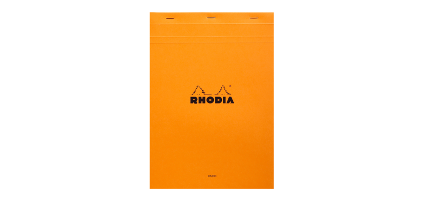 Rhodia Pad A4 lined + margin 80 sheets 80g orange