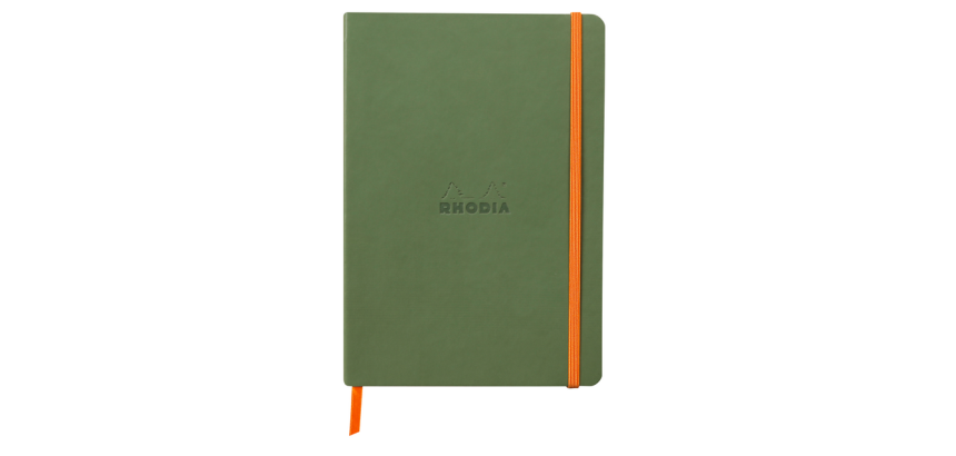 Carnet de notes Rhodia A5 ligné 80 feuilles 90g vert sauge