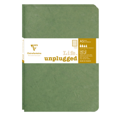 Cahier Clairefontaine A5 ligné 96 pages 90g vert 2 pièces
