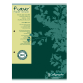 Bloc de cours Clairefontaine Forever Calligraphe A4 ligné 2 perf 200 pages 70g vert