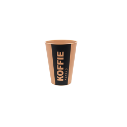 Gobelet IEZZY 180ml réutilisable "Altijd Koffie" brun 20 pièces