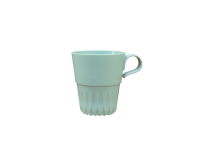 Tasse IEZZY 180ml réutilisable avec oreille PP vert 10 pièces