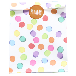 Sac de distribution Haza Festive Colors avec stickers 6 pièces