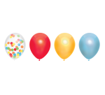 Ballon Haza Over The Rainbow 30cm 6 pièces assorti